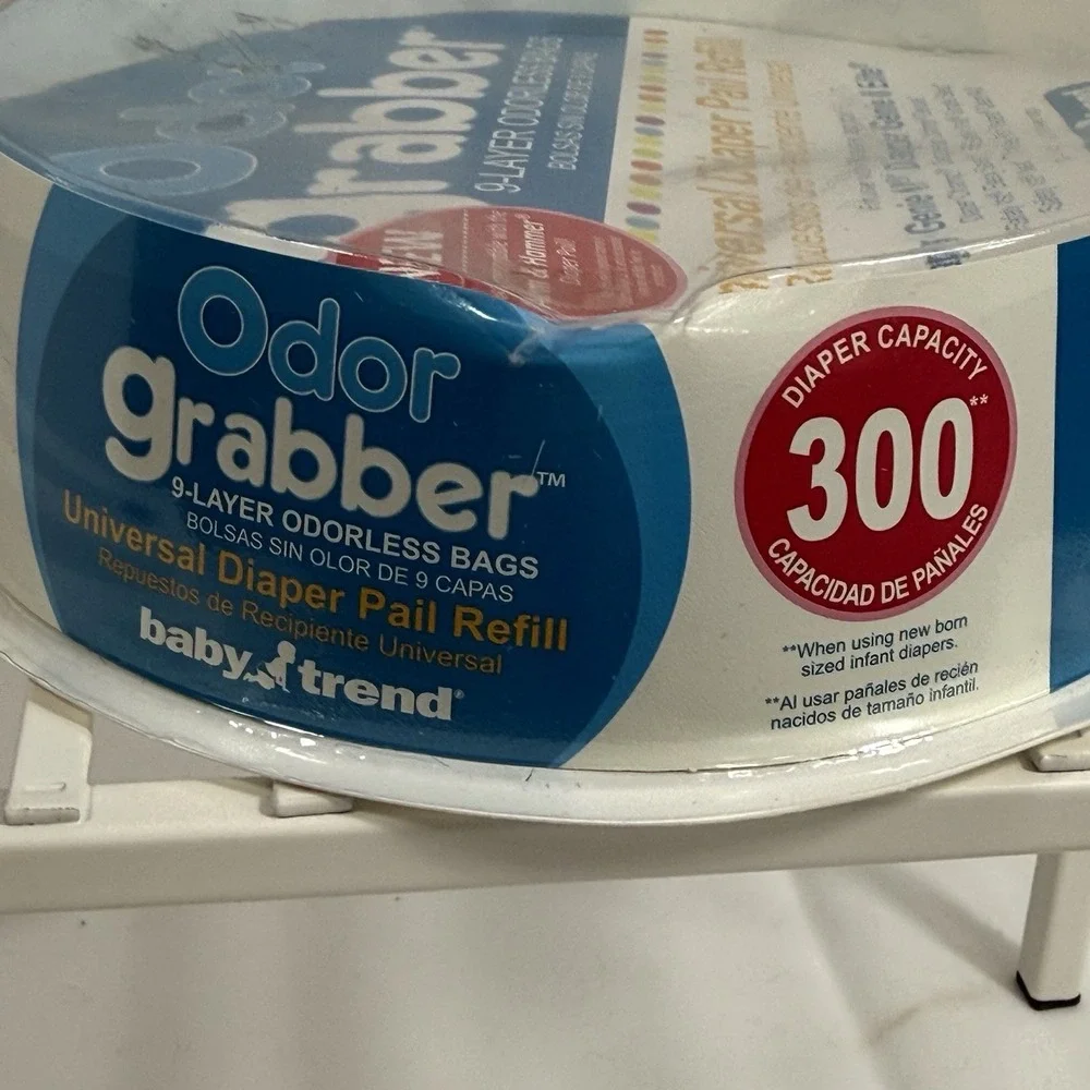 Odor Grabber Baby Trend 9-Layer Odorless Bags Diaper Pail Refill Universal